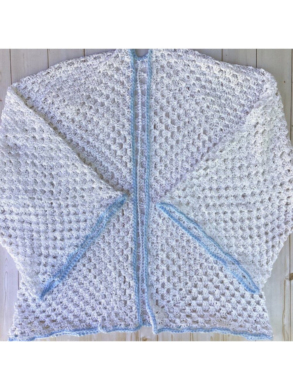 Handmade Crocheted Granny Cardigan (Size Medium/Large)